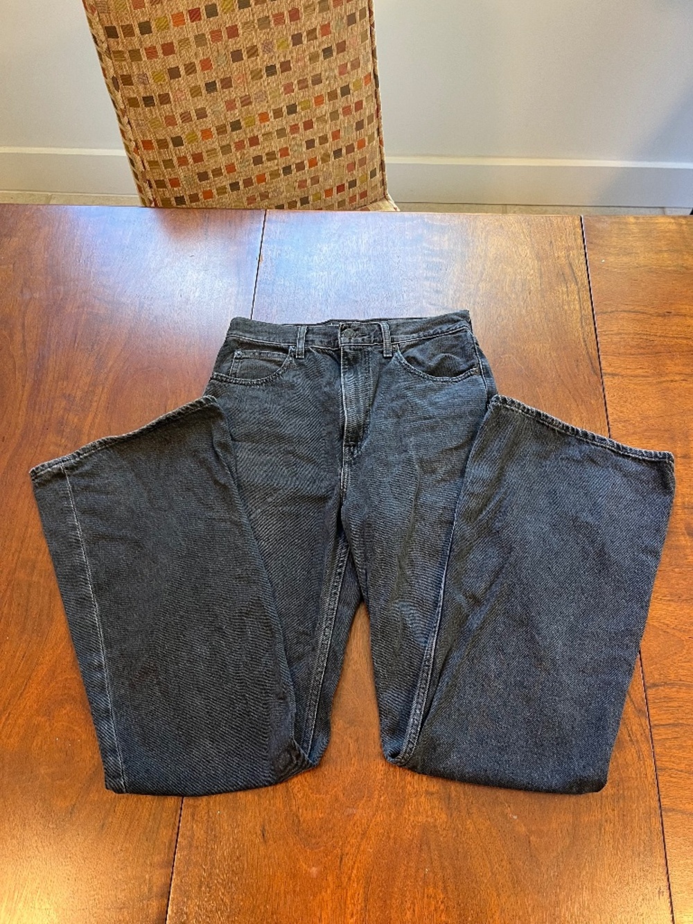 Black Levi's 70s High Flare Jeans Sz 27